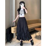 ハイウエストゴム付きレース付きスカート | Ulysses | 詳細画像5 