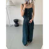 シングルブレストキャミソールワイドパンツデニムセットアップ | Ulysses | 詳細画像6 