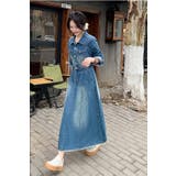 襟付きシングルブレストポケット付きデニムワンピース | Ulysses | 詳細画像4 