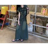 半袖ロング襟付きデニムワンピース | Ulysses | 詳細画像1 