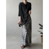 ヒョウ柄スリットゴム付きスカート | Ulysses | 詳細画像9 