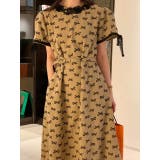 レース付きクルーネック半袖ベルト付きワンピース | Ulysses | 詳細画像4 