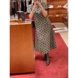 レース付きクルーネック半袖ベルト付きワンピース | Ulysses | 詳細画像6 