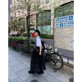 ハイウエストレース付きゴム付き切り替えスカート | Ulysses | 詳細画像3 