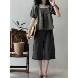 スクエアネックラインパフスリーブトップス | Ulysses | 詳細画像1 