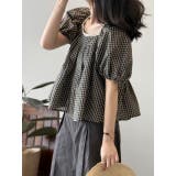 スクエアネックラインパフスリーブトップス | Ulysses | 詳細画像3 