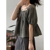 スクエアネックラインパフスリーブトップス | Ulysses | 詳細画像4 