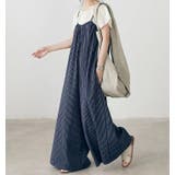 ネイビー | ポケット付きワイドキャミサロペット | Ulysses