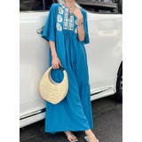 刺繍半袖ロングVネックワンピース | Ulysses | 詳細画像4 