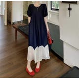 チュール切り替え半袖ロングワンピース | Ulysses | 詳細画像2 