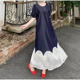 チュール切り替え半袖ロングワンピース | Ulysses | 詳細画像4 