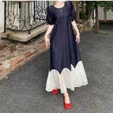 チュール切り替え半袖ロングワンピース | Ulysses | 詳細画像5 