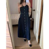 袖なしロングシングルブレストデニムキャミワンピース | Ulysses | 詳細画像4 