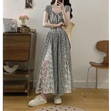 リボンレース切り替え半袖ワンピース | Ulysses | 詳細画像3 