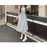 ライトブルー | 半袖襟付きシングルブレストデニムワンピース | Ulysses