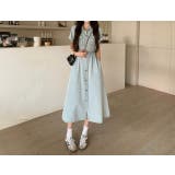 半袖襟付きシングルブレストデニムワンピース | Ulysses | 詳細画像2 