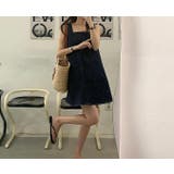 スクエアネックライン袖なしデニムショートワンピース | Ulysses | 詳細画像4 