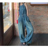 ポケット付き袖なしデニムサロペット | Ulysses | 詳細画像3 