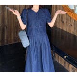 シングルブレスト半袖トップスデニムスカートセットアップ | Ulysses | 詳細画像8 