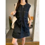 ポケット付き袖なしデニムワンピース | Ulysses | 詳細画像2 