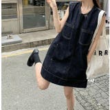 ポケット付き袖なしデニムワンピース | Ulysses | 詳細画像5 