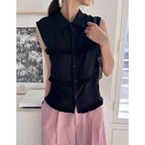 シングルブレスト袖なしシャツトップス | Ulysses | 詳細画像5 