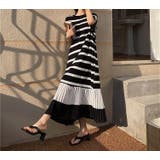 ホワイト | 切り替えプリーツ半袖ロングワンピース | Ulysses