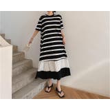 切り替えプリーツ半袖ロングワンピース | Ulysses | 詳細画像3 