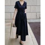 ブラック | 半袖Vネックトップス | Ulysses