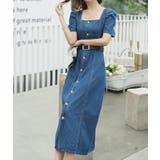 ベルト付き半袖デニムワンピース | Ulysses | 詳細画像2 