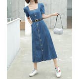 ベルト付き半袖デニムワンピース | Ulysses | 詳細画像3 