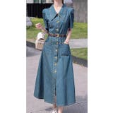 ベルト付き半袖デニムワンピース | Ulysses | 詳細画像4 