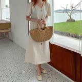 半袖Vネックシングルブレストワンピース | Ulysses | 詳細画像1