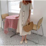 半袖Vネックシングルブレストワンピース | Ulysses | 詳細画像2