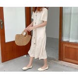 半袖Vネックシングルブレストワンピース | Ulysses | 詳細画像5