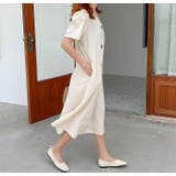 半袖Vネックシングルブレストワンピース | Ulysses | 詳細画像7