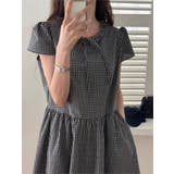 フリル半袖チェック柄ワンピース | Ulysses | 詳細画像6 