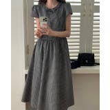 フリル半袖チェック柄ワンピース | Ulysses | 詳細画像7 