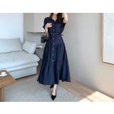 ベルト付き半袖ロングワンピース | Ulysses | 詳細画像1 