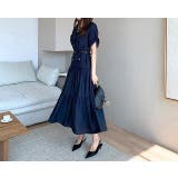 ベルト付き半袖ロングワンピース | Ulysses | 詳細画像3 