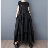 ブラック | イレギュラー切り替えタンクトップワンピース | Ulysses