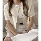 半袖ショートシングルブレストトップスジャケット | Ulysses | 詳細画像2 