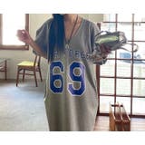 プリントVネック半袖ワンピース | Ulysses | 詳細画像1 