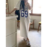 プリントVネック半袖ワンピース | Ulysses | 詳細画像4 