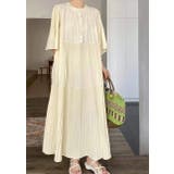 ベージュ | プリーツフレア袖ワンピース | Ulysses