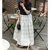 リボン切り替えチェック柄半袖ワンピース | Ulysses | 詳細画像5