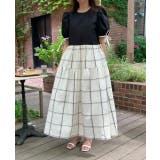 リボン切り替えチェック柄半袖ワンピース | Ulysses | 詳細画像6