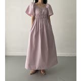 ボートネック/スクエアネックライン半袖ワンピース | Ulysses | 詳細画像1 