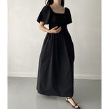 ボートネック/スクエアネックライン半袖ワンピース | Ulysses | 詳細画像5 