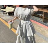 切り替え半袖ティアードワンピース | Ulysses | 詳細画像3